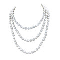 60inches Long Natural Real Women Freshwater Pearl Necklace